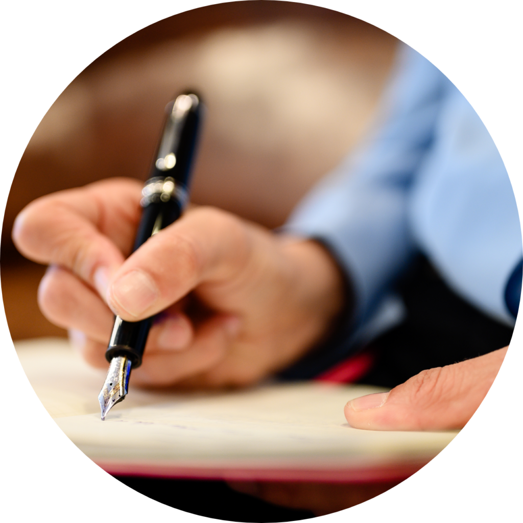 Schreibende Hand Schreibende Hand